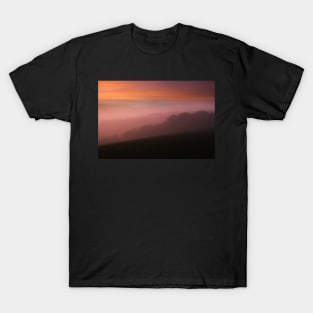 Pre-dawn light over grazing meadows in Suffolk T-Shirt